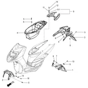 Mudguard and helmet Case