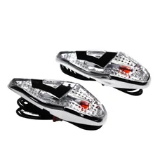 LIGHTING GRAPHICS REPLAY DROP OF WATER WING TRANSPARENT/CHROME BULB ORANGE (L 62 mm/H 23 mm/L 18 mm) (PAIR) **