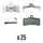 PLAQUETTE DE FREIN VTT SHIMANO XTR M9120 XT M8120/M8020 SLX M7120 SAINT M820/M640/810, TRP, TEKTRO (SWISSSTOP ORGANIC - DISC 27E)(VENDU PAR 25) - COMPATIBLE VAE ET MOTO ELECTRIQUE SUR-RON