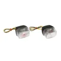 CLIGNOTANT SCOOT ADAPTABLE MBK 50 BOOSTER 1990>2003/YAMAHA 50 BWS 1990>2003 AV TRANSPARENT/NOIR (PAIRE) ** -REPLAY