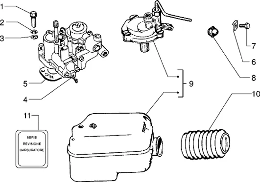 Carburateur-filtre a air