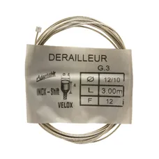 GEAR CABLE VELOX STAINLESS STEEL FOR SHIMANO 3,00M (BOX OF 25 CABLES) 12/10 12 FILS