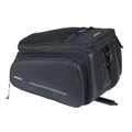 BAG REAR BICYCLE BASIL MOVE BLACK WITH SOUFFLET WATERPROOF EXTENSIBLE 10-26L MOUNTING KIT CARRIER (L33X L24CMXH18CM) MOUNTING KIT SYSTEM MIK 2.0 (INCLUDED)