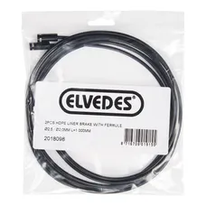 LINER ELVEDES BLACK FOR PASSAGE INTEGRATED OF CABLES OF BRAKE DIAMETER 2 - 2,5 mm L 750 mm (SOLD IN PACKS OF 2) -INCLUDED END CAP OF CABLE HOUSING