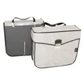 BICYCLE PANNIER SPORFABRIC S17 MOUNTING KIT CROCHET - EFFET CUIR GREY (LG33XL11XH28) (PAIR)