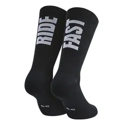 SOCKS/ANKLE SOCKS SUMMER GIST RIDE FAST BLACK 44/47 ANTIBACTERIEN - HEIGHT 22 cm (PAIR) -5875