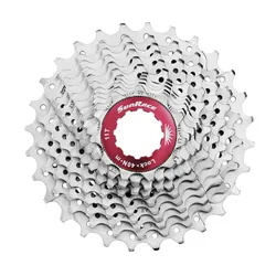 CASSETTE 11V. SUNRACE RX11 11-34 ROUTE / GRAVEL POUR SHIMANO (NIVEAU 105) METALLIC ARGENT (LIVRE EN BOITE) (11-13-15-17-19-21-23-25-27-30-34)