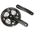 MTB CRANKSET SUNRACE 7/8-SPEED M3 ALUMINIUM BLACK 170 mm 48-38-28 WITH PARE CHAIN FUME - HOUSING 122 mm