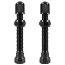 TUBELESS VALVE SCHRADER VELOX ALUMINIUM BLACK 60 mm VALVE CORE REMOVABLE (SOLD AS A PAIR CARDED) COMPATIBLE BOSCH