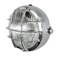PHARE/PROJECTEUR/OPTIQUE CYCLO UNIVERSEL ROND AVEC GRILLE CHROME DIAM 105mm (EMPLACEMENT 2 AMPOULES P26s + TEMOIN) -HOMOLOGUE- -SELECTION P2R