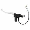 ADAPTABLE SCOOTER BRAKE MASTER CYLINDER SYM 50-125 SYMPHONY S 2010>2014, 50 FIDDLE 3, JET14/PEUGEOT 50-125 TWEET 2010>2019 BLACK/SILVER LEFT -P2R
