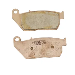 BRAKE PAD SET NEWFREN FOR HARLEY DAVIDSON 883 XL 2004>2013 FRONT, 1200 XL 2004>2005 FRONT, 1584 STREET BOB 2008>2013 FRONT AND REAR (L 102 mm - H 46 mm - P 8.9 mm) (FD0387SH) (CUSTOM HD SINTERED METAL)