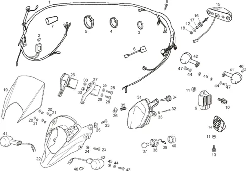 Feux - Circuit electrique