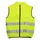 GILET OF SAFETY PREMIUM ADULT YELLOW REFLECTIVE WITH ZIP TOTAL AND POCHE REAR ZIP
