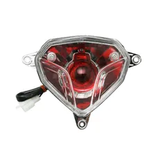 FEU ARRIERE SCOOT ADAPTABLE MBK 50 NITRO 2013>/YAMAHA 50 AEROX 2013> TRANSPARENT 12V 21/5W S25 BAY15d ROUGE (HOMOLOGUE CE) -REPLAY