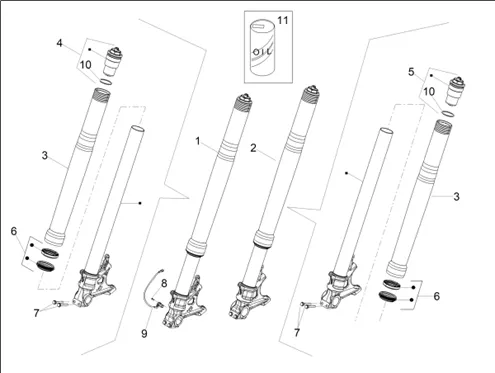 Fourche Av. Ohlins