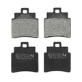 PLAQUETTE DE FREIN NEWFREN POUR KYMCO 300 MAXXER 2006> AR, 250 GRAND DINK 2001>2004 AV / SYM 125 GTS 2006>2007 AV, 125 JOYMAX 2006>2007, 300 JOYMAX 2009> AV (FD0327BE) (ELITE ORGANIQUE)