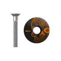 COVER HEADSET SWITCH SKULL BLACK/ORANGE