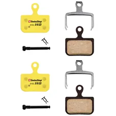 PLAQUETTE DE FREIN ROUTE / VTT SRAM RED ET FORCE eTaP AXS, LEVEL ULTIMATE ET TLM B1 (SWISSSTOP ORGANIC SILENCE - DISC 35RS PAIR & FAIR) (2 PAIRES) - COMPATIBLE VAE