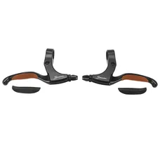 LEVIER DE FREIN P2R CANTILEVER NOIR AVEC CAOUTCHOUC ANTIDERAPANT MARRON (PAIRE) (MONTAGE ATELIER)