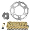 KIT CHAINE ADAPTABLE SUZUKI 1000 GSX-S 2019>, GSX-S F 2015>2018, GSX-S KATANA 2020> 525 17x44 (DIAM COURONNE 110/130/10.5) (DEMULTIPLICATION ORIGINE) -AFAM
