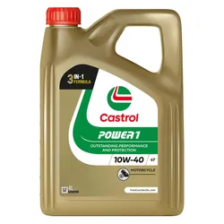 HUILE MOTEUR 4 TEMPS CASTROL POWER 1 4T 10W40 (4 L) SEMI-SYNTHETIQUE