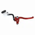 ADAPTABLE BRAKE MASTER CYLINDER 50CC GEARED MOTORCYCLE RADIAL DERBI/RIEJU/BETA 50CC ALUMINIUM CNC ANODISED RED (WITH RESERVOIR) -P2R