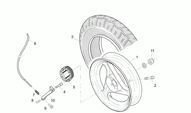 Roue arrière