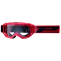 MASQUE/LUNETTES CROSS PROGRIP 3300 TR VISION GO ROUGE MAT ECRAN TRANSPARENT ANTI-RAYURES/ANTI U.V./ANTI-BUEE (HOMOLOGUE CE-EN-N- AC-96025 REV.2)