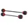 PROTECTION AXE DE ROUE AVANT/ARRIERE MAXISCOOTER POUR HONDA 750 X-ADV ALU ROUGE (PAIRE) -AVOC