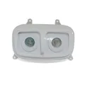 DOUBLE OPTIQUE REPLAY 2X20W POUR MBK 50 BOOSTER 2004>/YAMAHA 50 BWS 2004> BLANC/BLANC **