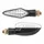 CLIGNOTANT MOTO AVOC HIRO 18 LEDS BASE ABS TRANSPARENT/NOIR (L 99mm / H 30mm / L 40mm) (HOMOLOGUE CE) (PAIRE)