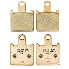 BRAKE PAD SET NEWFREN FOR KAWASAKI 600 ZX-6R NINJA 2007>2017 FRONT, 1000 Z 2007>2009 FRONT, 1400 ZZR 2006> FRONT/SUZUKI 1300 GSX B-KING 2007> FRONT (FD0419TS) (TOURING SINTERED METAL)