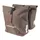 DOUBLE BICYCLE PANNIER NEWTON BROWN 22L MOUNTING KIT SANGLES ON CARRIER (35X12X27CM) FERMETURE PLIANT ANTI-PLUIE