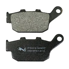 BRAKE PAD SET NEWFREN FOR TRIUMPH 675 STREET TRIPLE 2008>2012 REAR/HONDA 750 XRV AFRICA TWIN 1990>2003 REAR (L 86.5 mm - H 40.5 mm - P 10.6 mm) (FD0136BT) (TOURING ORGANIC)