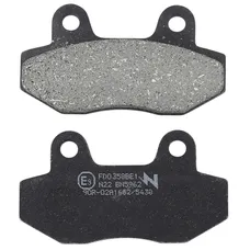 PLAQUETTE DE FREIN NEWFREN POUR PEUGEOT 50 SPEEDFIGHT 3 2010>2014, SPEEDFIGHT 4 2015> / SCOOT 50 CHINOIS GY6, 139 QMB AV (ETRIER DOUBLE PISTON) (FD0358BE) (ELITE ORGANIQUE)