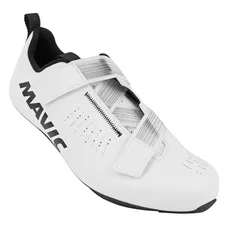 ROAD CYCLING SHOE MAVIC AKSIUM STRAP WHITE 41 1/3 SERRAGE VELCRO MOUNTING KIT 3 POINTS COMPATIBLE LOOK/SHIMANO (PAIR)
