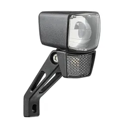 BICYCLE LIGHT E-BIKE FRONT ON FORK AXA NXT 30 E-BIKE 6/48-SPEED 30LUX APPROVED BLACK COMPATIBLE DYNAMO - FOR VOIR TO 50M AND VISIBLE TO 3KMS