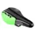 SADDLE JUNIOR NEWTON RAV BLACK DECO GREEN 210X130MM WITH TROU CENTRAL RAIL STEEL BLACK