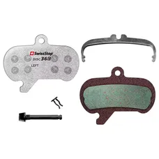 DISC BRAKE PAD SET MTB SRAM MAVEN ULTIMATE, SILVER, BRONZE (SWISSSTOP ORGANIC - DISC 36E) (PAIR CARDED) - COMPATIBLE E-BIKE