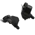 MANETTE ROUTE P2R POUR CINTRE PLAT 9V. PUSH-PULL COMPATIBLE SHIMANO DOUBLE/TRIPLE (PAIRE)