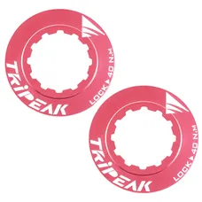 DISC LOCKRING OF BRAKE CENTERLOCK TRIPEAK ALUMINIUM ULTRA LEGER 7 g PINK - SERRAGE INTERNAL (SOLD AS A PAIR)