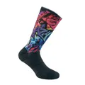 SOCKS/ANKLE SOCKS SUMMER GIST RANGE BLACK MURALES DESIGN MUTICOLOR 38/42 ECOLOGIQUE - HEIGHT 22 cm (PAIR) -5868