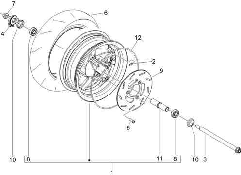 Roue avant