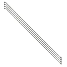 REINFORCED SPOKE STAINLESS STEEL SILVER 2,0 mm WITH HEAD ANGLED IN 2,3 mm L 305 mm WITH NUT (SOLD IN PACKS OF 4)