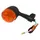 CLIGNOTANT 50 A BOITE ADAPTABLE BULTACO 50 ASTRO, LOBITO 1999>/DAELIM 50 E FIVE, S FIVE 2006>/DERBI 50 GPR 1997>2001 ORANGE/NOIR AV DROIT OU AR GAUCHE (HOMOLOGUE CE) -SELECTION P2R