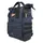 BAG REAR BICYCLE HAPO.G ROLL-TOP BLUE MEDIUM CONVERTIBLE SAC TO DOS (53X26X16CM) (SOLD INDIVIDUALLY) - MOUNTING KIT CROCHETS ON CARRIER