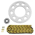 KIT CHAINE ADAPTABLE PEUGEOT 50 XP6 ENDURO 2002>2003 420 12x52 (DIAM COURONNE 105/125/8.5) (DEMULTIPLICATION ORIGINE) -AFAM