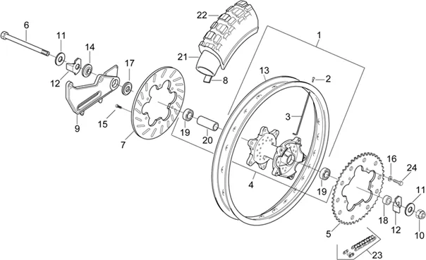 Roue AR - ENDURO