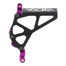 CACHE PIGNON 50 A BOITE VOCA RACING POUR MINARELLI 50 AM6/BETA 50 RR/RIEJU 50 MRT/SHERCO 50 SM-R, SE-R ALU CNC NOIR/VIOLET